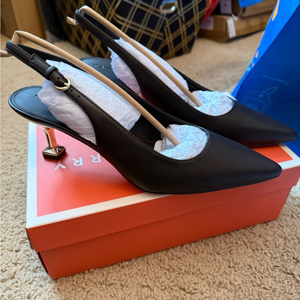 Katy Perry Collections Black Slingback Heels